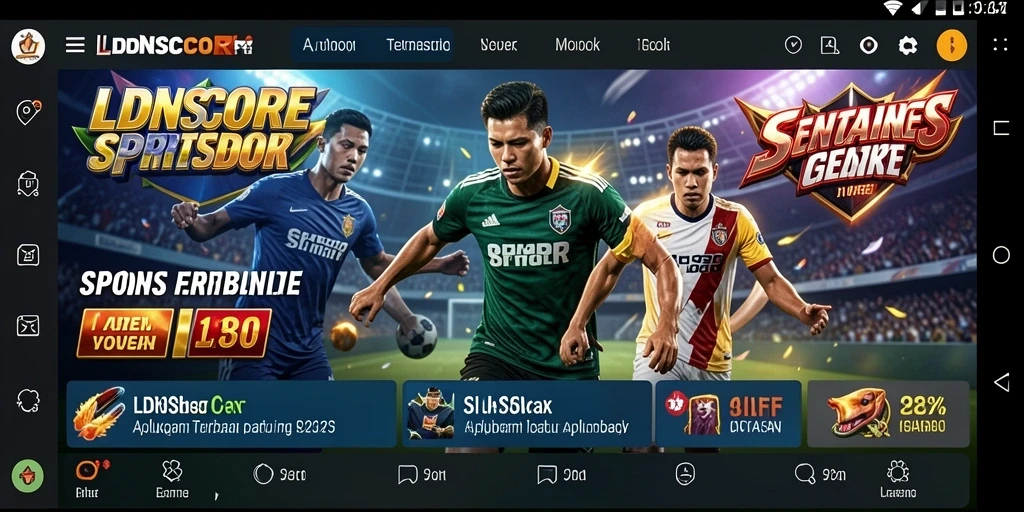Tampilan gameplay LDNSCORE yang menarik untuk Sportsbook.