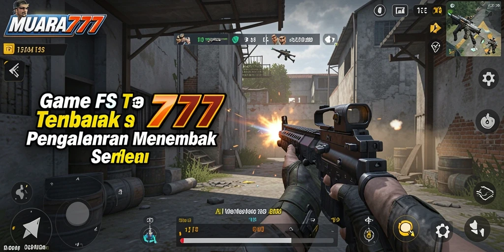 Screenshot gameplay MUARA777 menampilkan aksi menembak intens dan strategis.