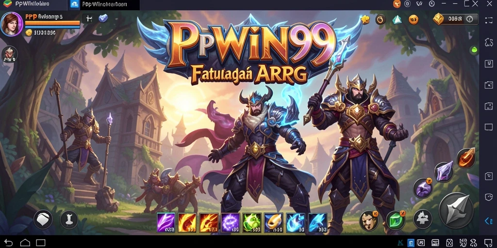 Tampilan menarik dari gameplay ARPG PPWIN99 dengan aksi pertarungan yang seru.