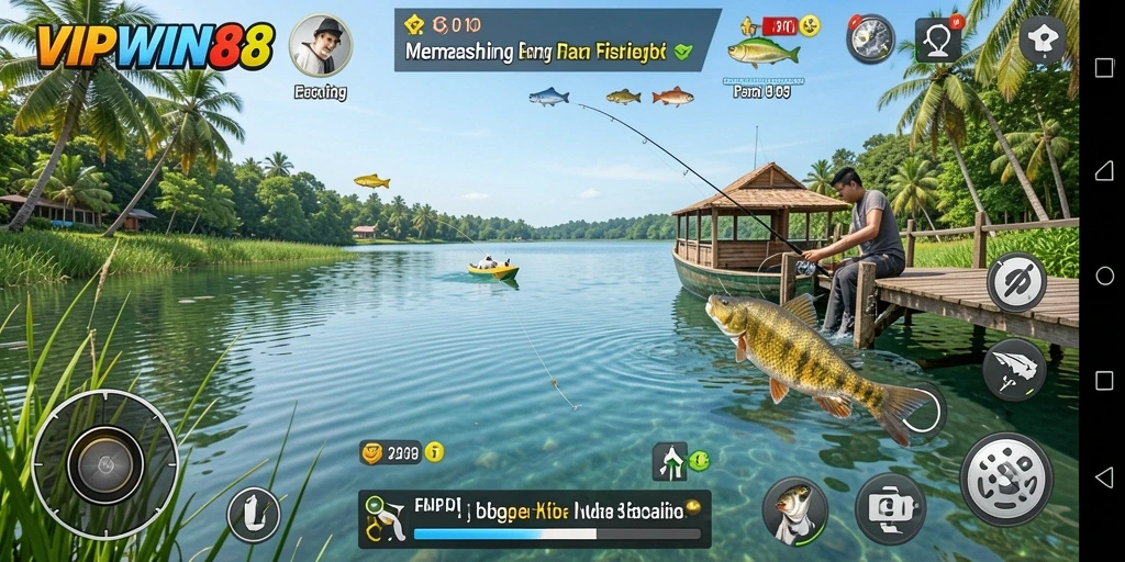 Tangkapan ikan yang menakjubkan dalam gameplay VIPWIN88.