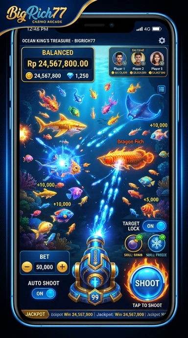 Screenshot aplikasi bigrich77 menampilkan berbagai kategori aplikasi yang tersedia.